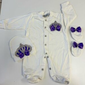 Baby Essentials Newborn Take‎ Home Outfit Pink White New